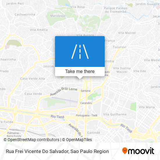 Mapa Rua Frei Vicente Do Salvador