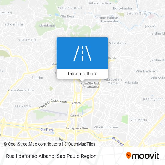 Rua Ildefonso Albano map