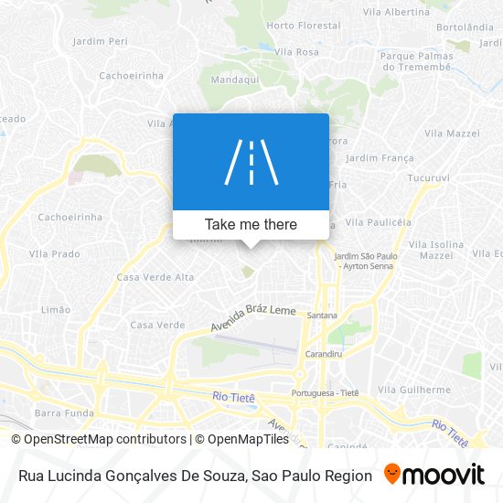 Mapa Rua Lucinda Gonçalves De Souza