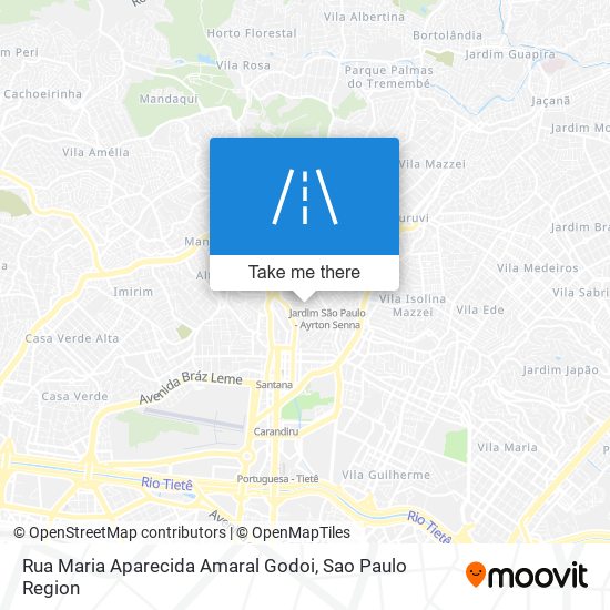 Mapa Rua Maria Aparecida Amaral Godoi