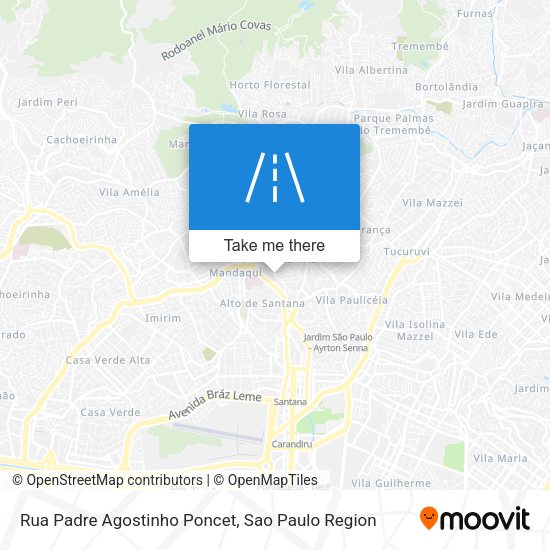Rua Padre Agostinho Poncet map