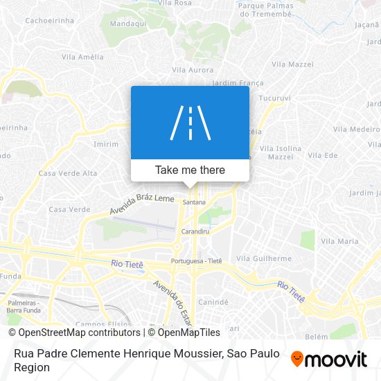 Rua Padre Clemente Henrique Moussier map