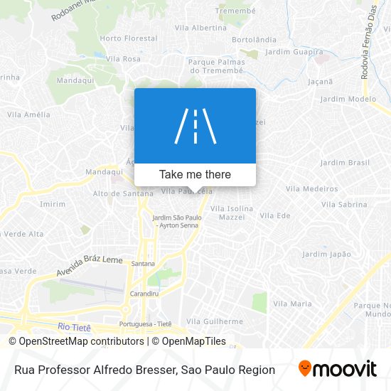 Rua Professor Alfredo Bresser map