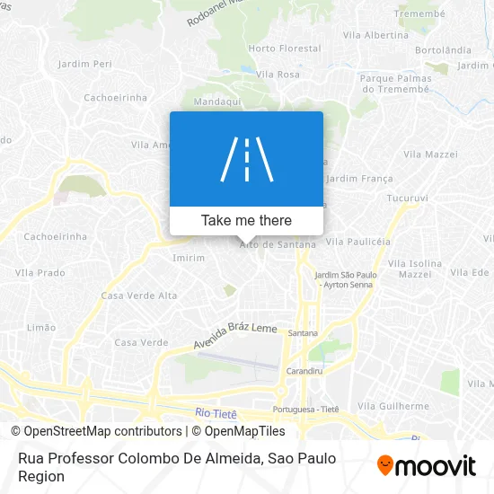 Rua Professor Colombo De Almeida map