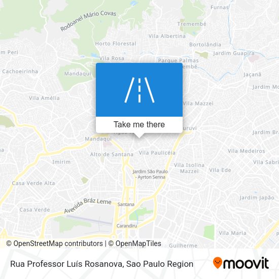 Rua Professor Luís Rosanova map