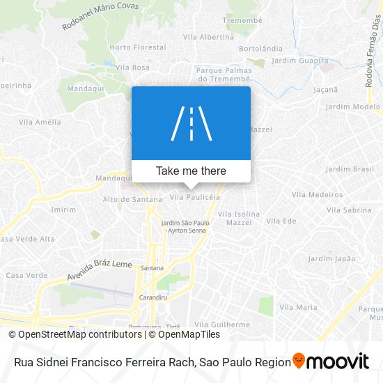 Mapa Rua Sidnei Francisco Ferreira Rach