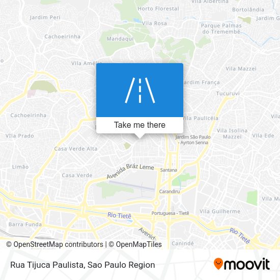 Rua Tijuca Paulista map