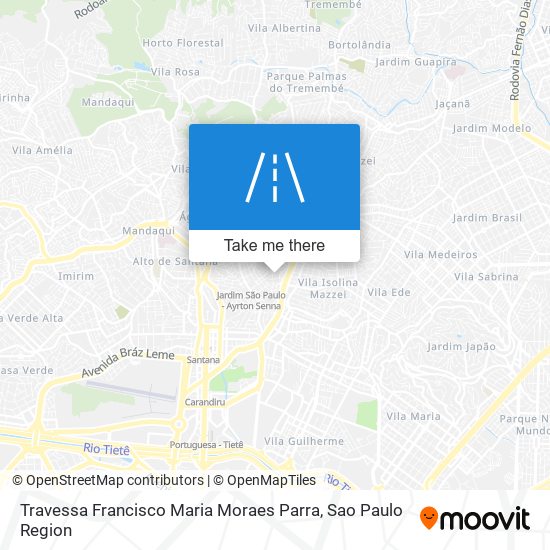 Mapa Travessa Francisco Maria Moraes Parra