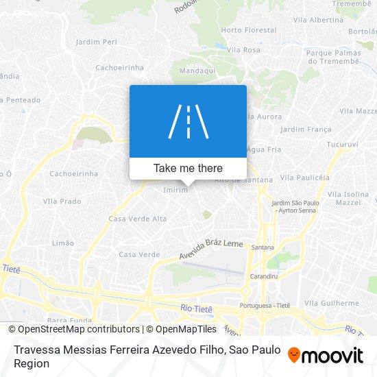 Mapa Travessa Messias Ferreira Azevedo Filho