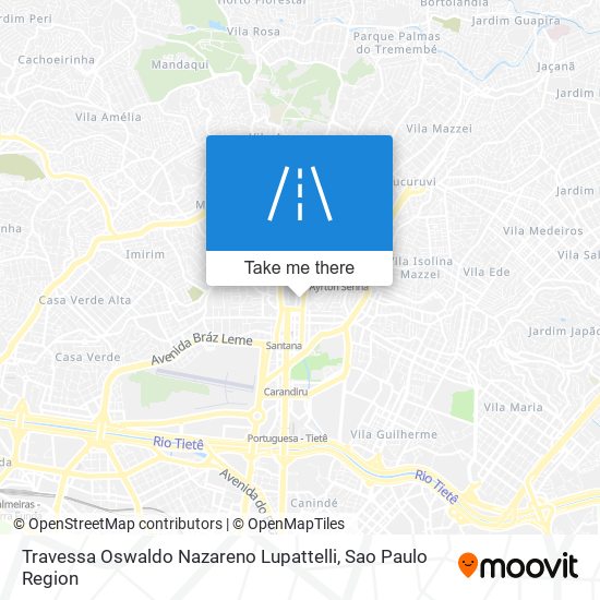 Mapa Travessa Oswaldo Nazareno Lupattelli