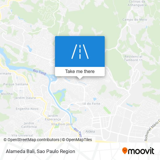 Alameda Bali map