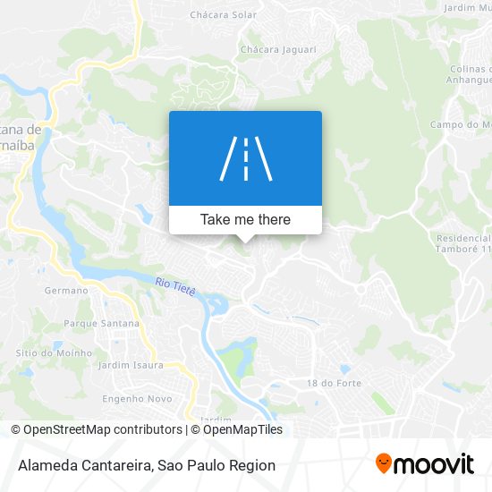 Alameda Cantareira map