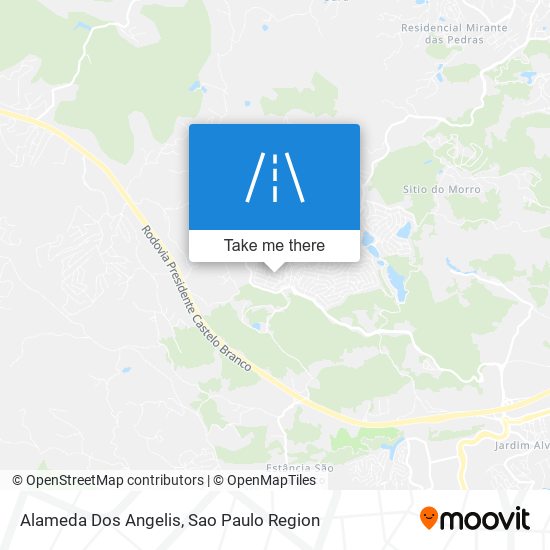 Alameda Dos Angelis map