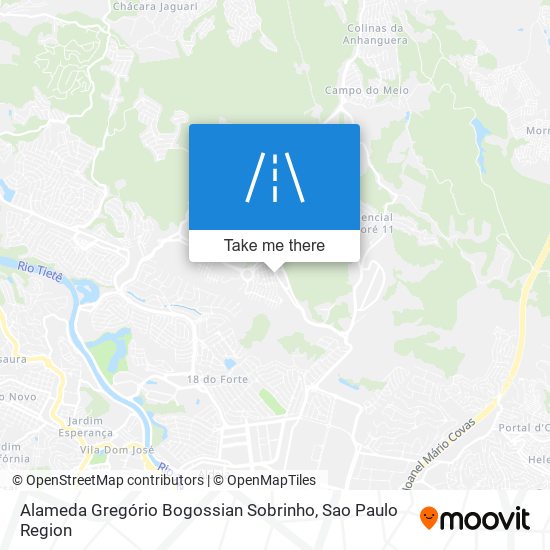 Alameda Gregório Bogossian Sobrinho map