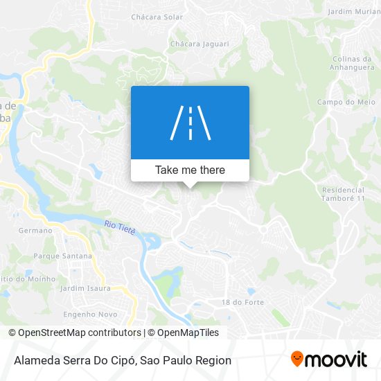 Alameda Serra Do Cipó map