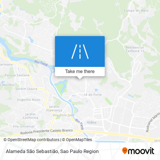 Mapa Alameda São Sebastião