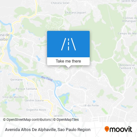 Mapa Avenida Altos De Alphaville