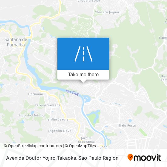 Mapa Avenida Doutor Yojiro Takaoka