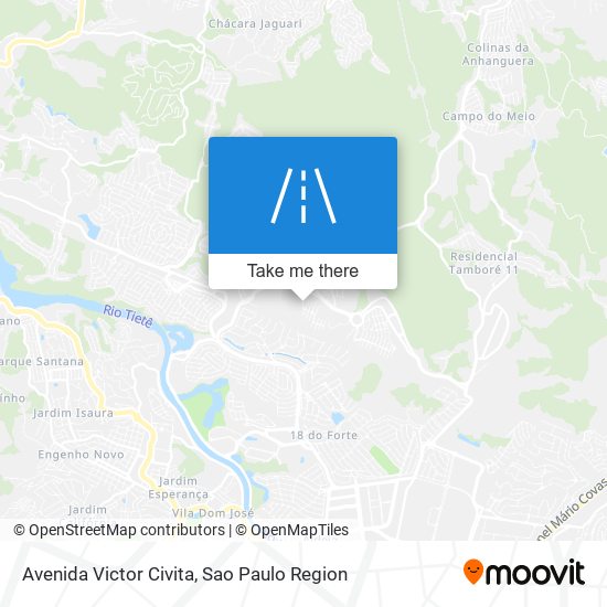 Mapa Avenida Victor Civita