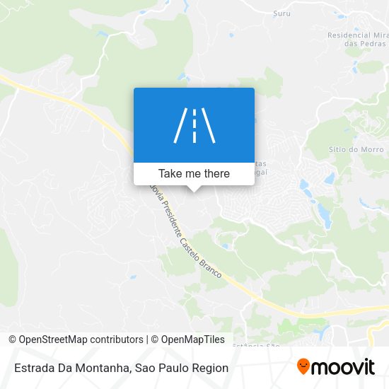 Estrada Da Montanha map