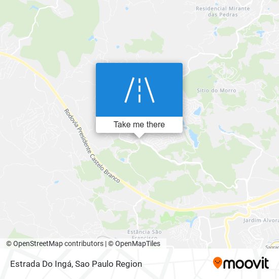 Mapa Estrada Do Ingá