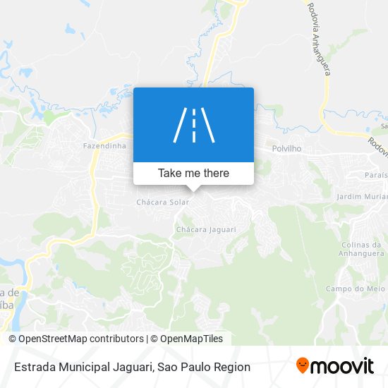 Mapa Estrada Municipal Jaguari