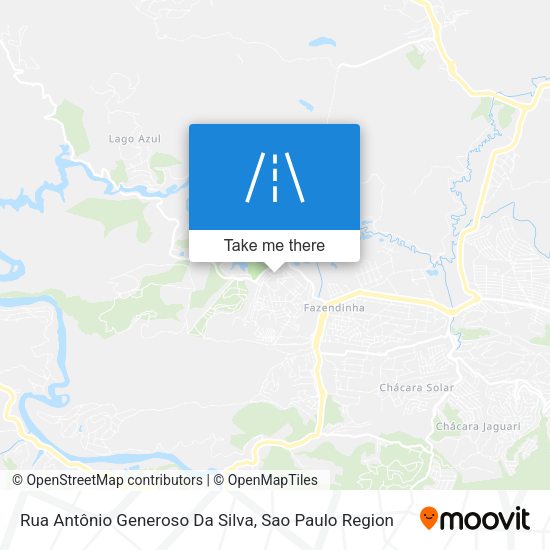 Rua Antônio Generoso Da Silva map