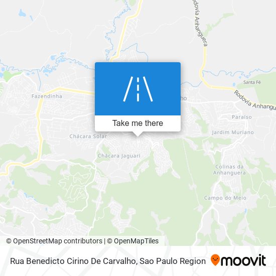 Rua Benedicto Cirino De Carvalho map