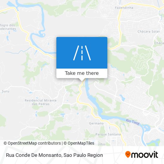 Mapa Rua Conde De Monsanto