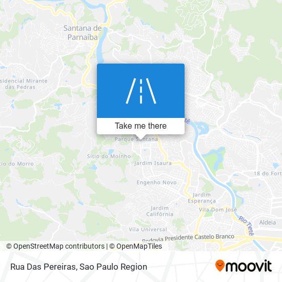 Rua Das Pereiras map