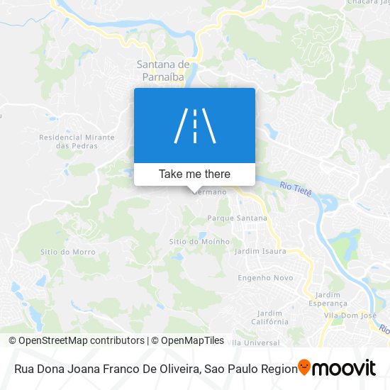 Mapa Rua Dona Joana Franco De Oliveira