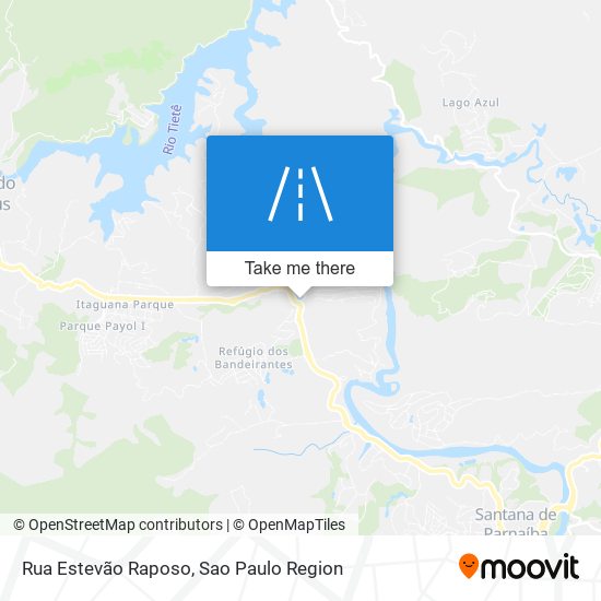 Mapa Rua Estevão Raposo