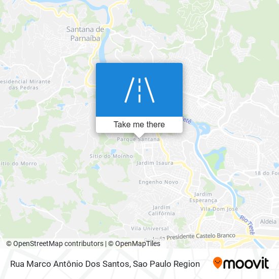 Rua Marco Antônio Dos Santos map