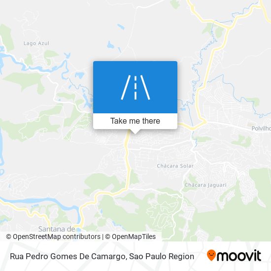 Mapa Rua Pedro Gomes De Camargo