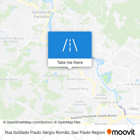 Mapa Rua Soldado Paulo Sérgio Romão