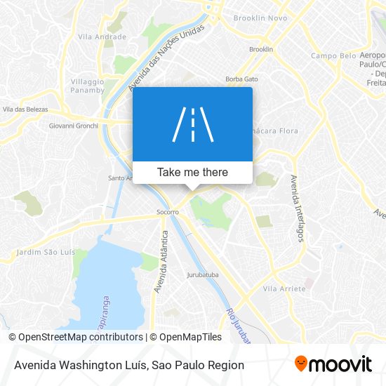 Avenida Washington Luís map