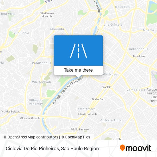 Ciclovia Do Rio Pinheiros map