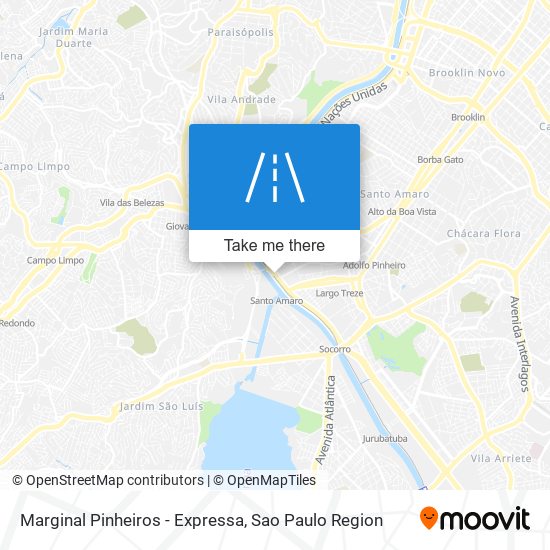 Mapa Marginal Pinheiros - Expressa