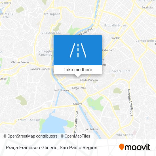 Praça Francisco Glicério map