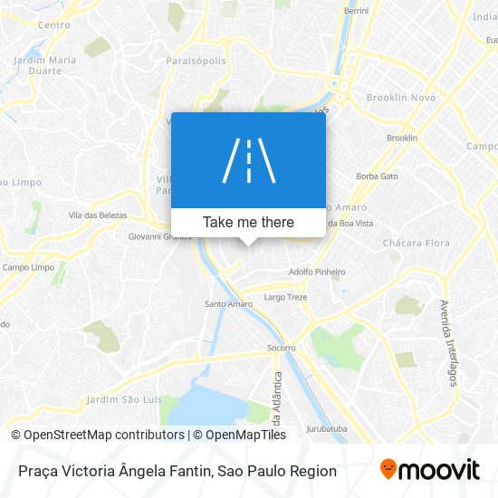 Mapa Praça Victoria Ângela Fantin