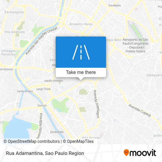 Rua Adamantina map