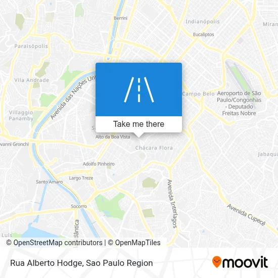Rua Alberto Hodge map
