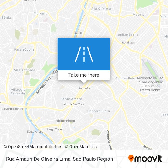 Mapa Rua Amauri De Oliveira Lima