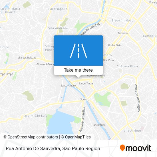 Rua Antônio De Saavedra map