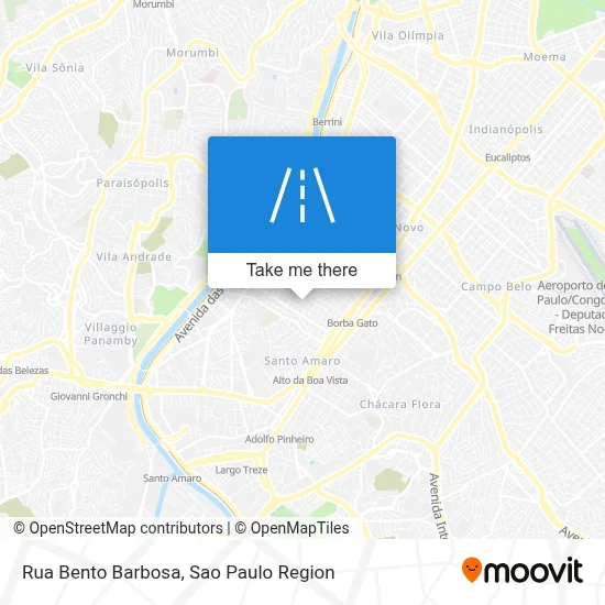 Rua Bento Barbosa map