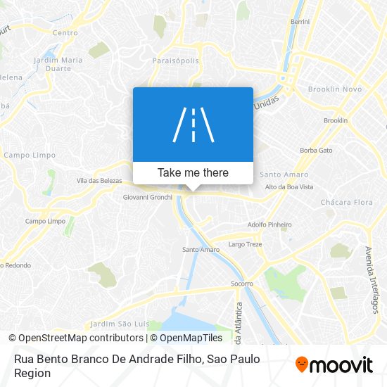 Rua Bento Branco De Andrade Filho map