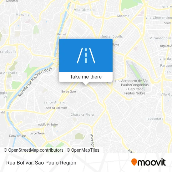 Rua Bolivar map