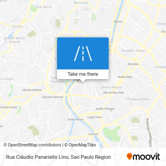 Rua Cláudio Panariello Lino map