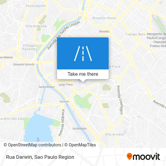 Rua Darwin map