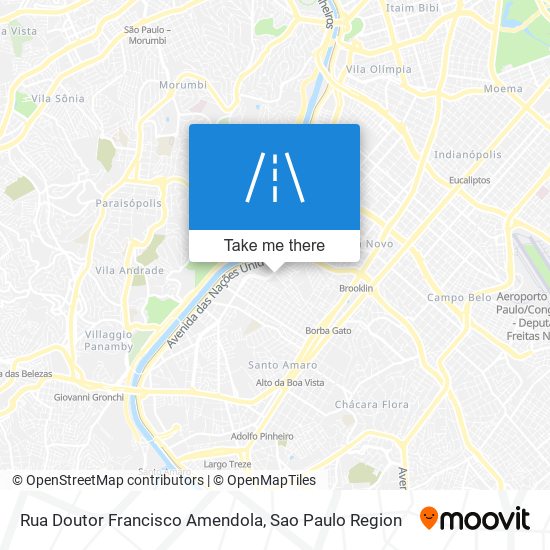 Mapa Rua Doutor Francisco Amendola